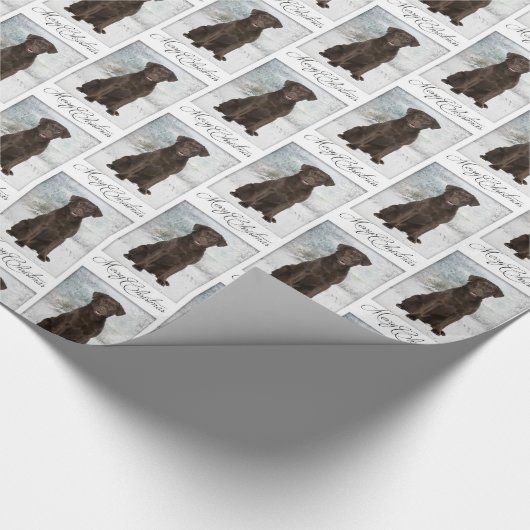 Chocolade Lab Kerst wrapping papier (Hoek)