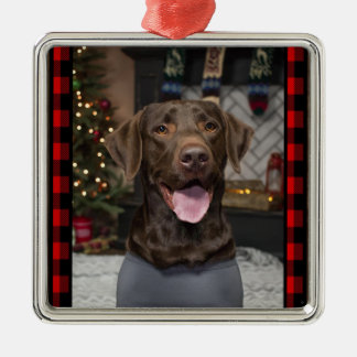 Chocolade Lab Kerstversiering Metalen Ornament