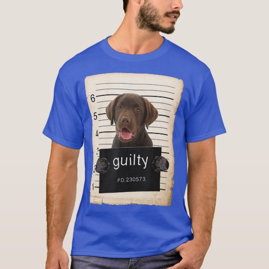 Chocolade lab Labrador Dog mok heeft slechte hond  T-shirt (Voorkant)