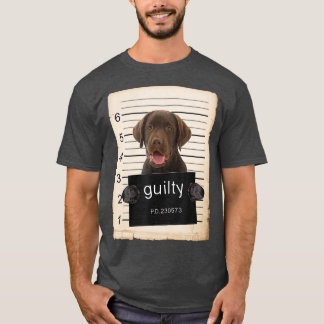 Chocolade lab Labrador Dog mok heeft slechte hond  T-shirt