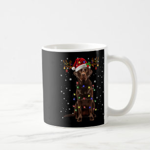 Chocolade Lab Labrador-kerstboom Light Pajama Koffiemok