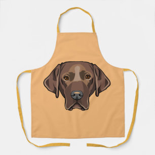 Chocolade Lab Labrador Retriever Dog Design Schort