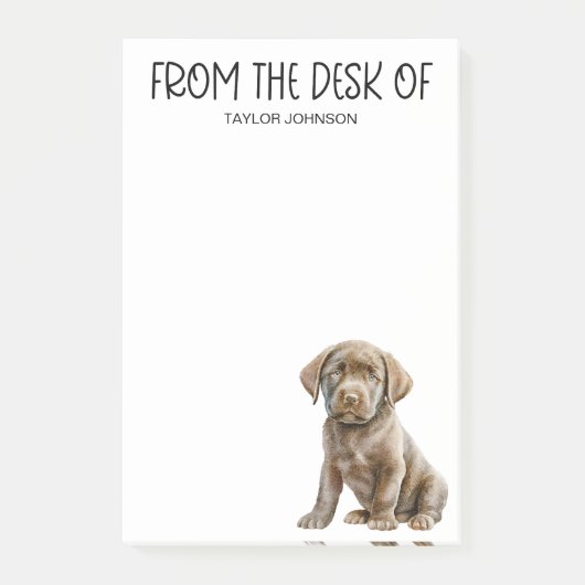 Chocolade Lab Liefhebber Post-it® Notes (Voorkant)