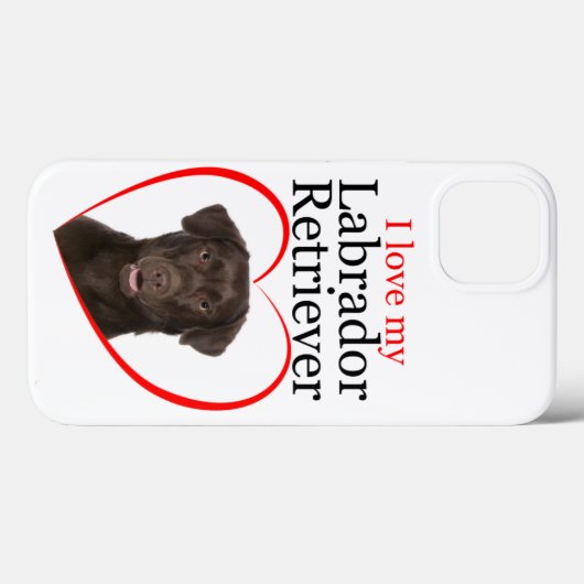 Chocolade Lab Love Smart Phone Case (Achterkant (horizontaal))