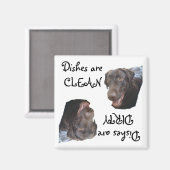 Chocolade Lab Magneet (Voorkant / Achterkant)