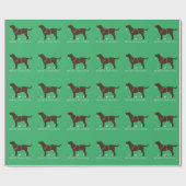 Chocolade Lab Merry-kerstdesign Cadeaupapier (Vlak)