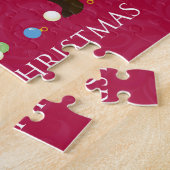 Chocolade Lab Merry-kerstdesign Legpuzzel (Zijkant)