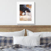 Chocolade Lab met beenfoto Canvas Afdruk (Insitu (Slaapkamer))