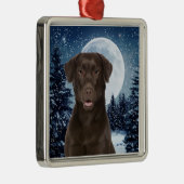 Chocolade Lab Metalen Ornament (Rechts)