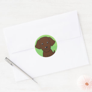 Chocolade lab nieuwe cartoon seconde ronde sticker