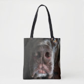Chocolade Lab Nose Sluiten Foto Tote Bag (Voorkant)