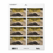 Chocolade Lab op een bos spoor Etiket (Full Sheet)