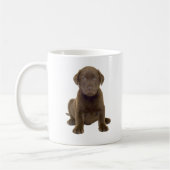 Chocolade Lab Puppy Koffiemok (Links)
