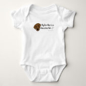 chocolade lab romper (Voorkant)