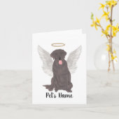 Chocolade Lab Sympathie Memorial Kaart (Gele Bloem)