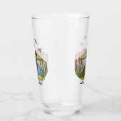 Chocolade Labrador Bird Dog Sunset Glas (Rechts)