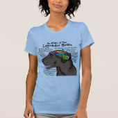 Chocolade Labrador Brain Atlas T-shirt (Voorkant)