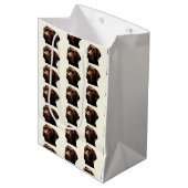 Chocolade labrador gift medium cadeauzakje (Voorkant Gekanteld)