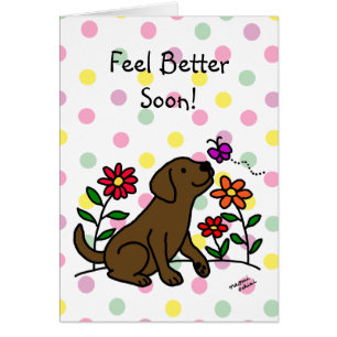 Chocolade Labrador & Green Voel je snel beter
