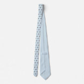 Chocolade labrador honden patroon monogram stropdas (Achterkant)