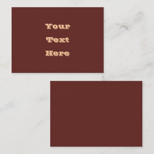 Chocolade Labrador Hondenbont Bruin Effen Kleur Notitiekaartje (Voorkant / Achterkant)