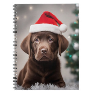 Chocolade Labrador Kerstmis Notitieboek