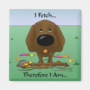 Chocolade Labrador (Labs) - Ik haal...Magneet Magneet