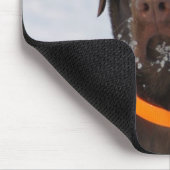 Chocolade Labrador Mousepad Muismat (Hoek)
