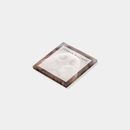 Chocolade Labrador Nose Closeup Post-it® Notes (Schuin)