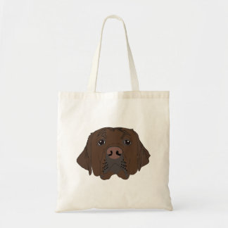 Chocolade Labrador op Canvas tas
