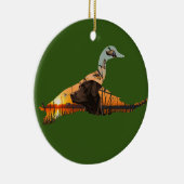  chocolade labrador Ornament, eend Keramisch Ornament (Rechts)