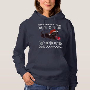 Chocolade Labrador Puppy kerstsnowflake Hoodie