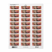 Chocolade Labrador Puppy Mailing Label (Full Sheet)