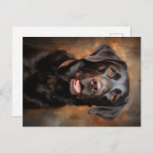 Chocolade Labrador Retriever Briefkaart (Voorkant / Achterkant)