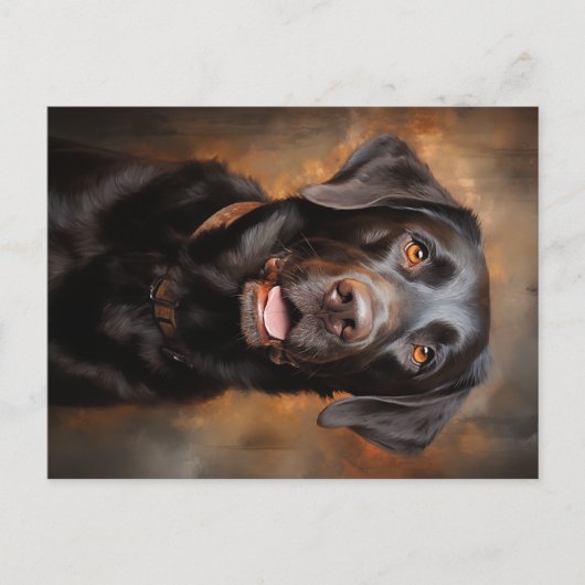 Chocolade Labrador Retriever Briefkaart (Voorkant)