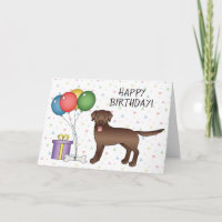 Chocolade Labrador Retriever Dog Happy Birthday