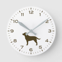 Chocolade Labrador Retriever Dog Silhouette