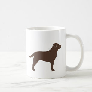 Chocolade Labrador Retriever Dog Silhouettes Koffiemok