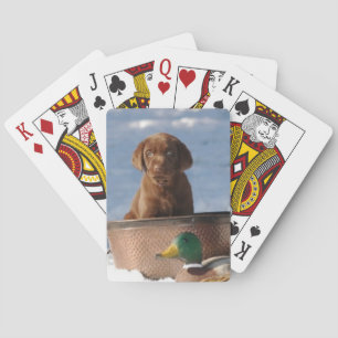 Chocolade Labrador Retriever Dog-speelkaarten Pokerkaarten