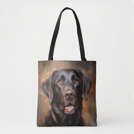 Chocolade Labrador Retriever Draagtas (Voorkant)