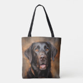 Chocolade Labrador Retriever Draagtas (Achterkant)