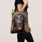 Chocolade Labrador Retriever Draagtas (Dichtbij)