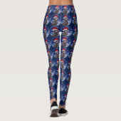 Chocolade Labrador Retriever Kerstmis Leggings (Achterkant)