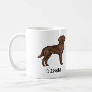 Chocolade Labrador Retriever Mooie Lab Eigen Naam Koffiemok
