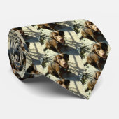 Chocolade Labrador Retriever Stropdas (Opgerold)