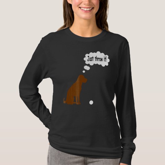 Chocolade Labrador Retriever T Lab Hond T-shirt (Voorkant)