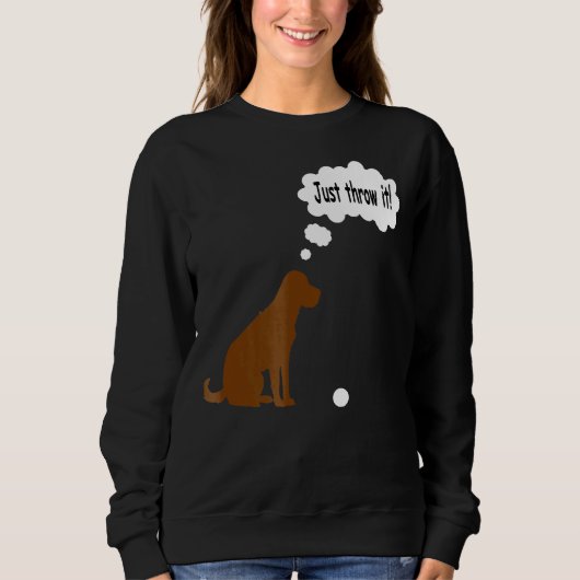 Chocolade Labrador Retriever T Lab Hond Trui (Voorkant)