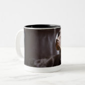 Chocolade Labrador Retriever Tweekleurige Koffiemok (Voorkant links)
