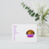 Chocolade Ladybug Cupcake Visitekaartje (Staand voorkant)