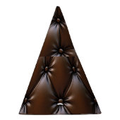 Chocolade leer: luxe bekledingstextuur feesthoedjes (Rechts)